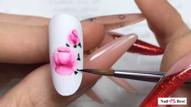ДИЗАЙН НОГТЕЙ АКВАРЕЛЬ. ЛЕПКА НА НОГТЯХ. Aquarelle Nail Art. смотреть онлайн
