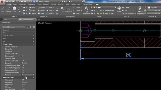 How to round off a dimension in Autodesk Autocad смотреть онлайн