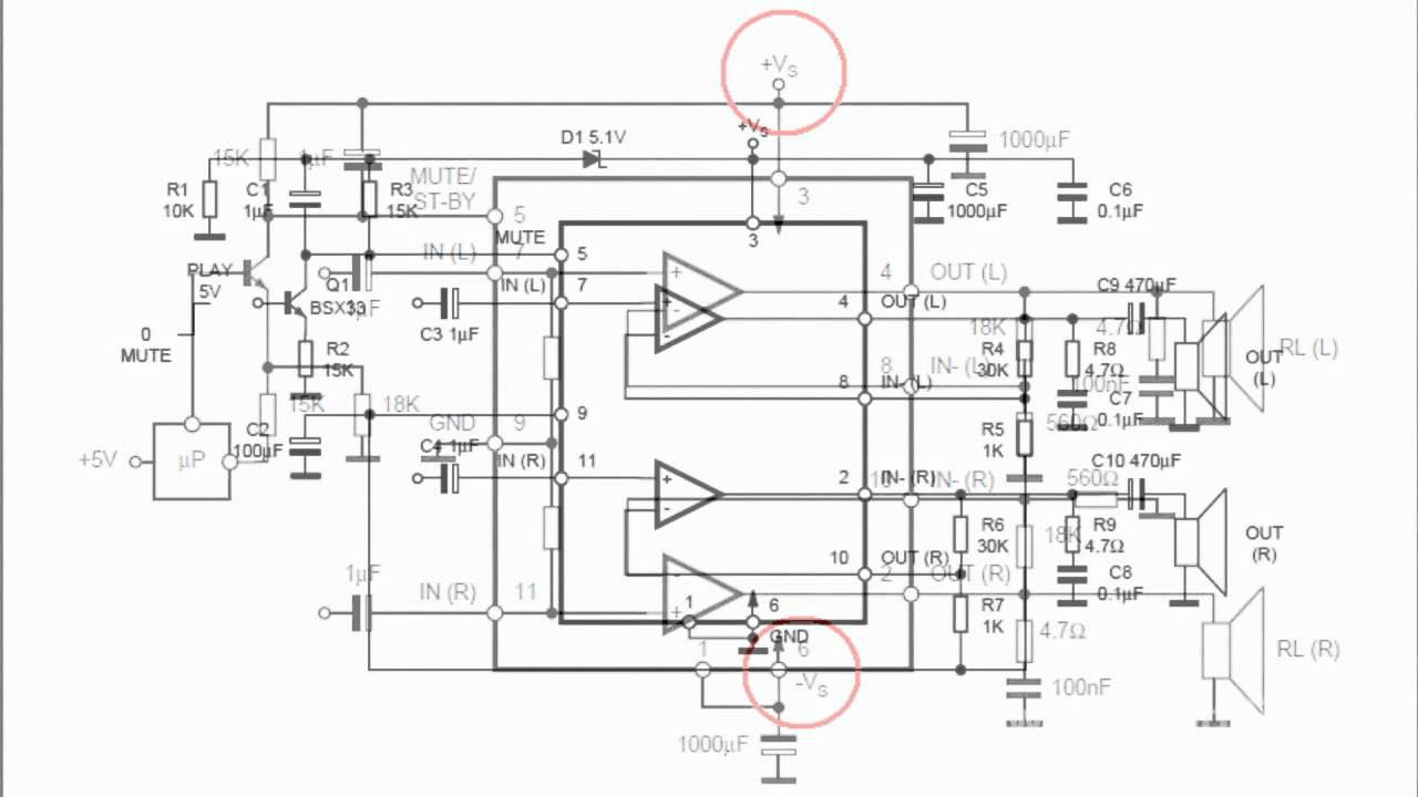 Микросхема TDA7265 смотреть онлайн