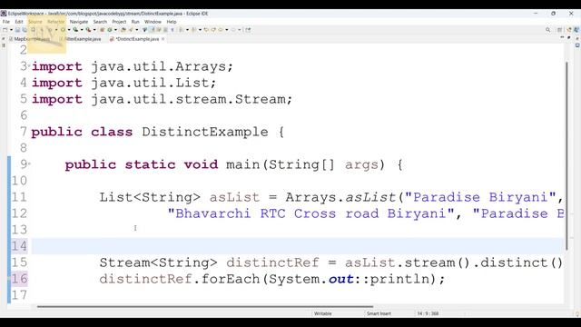 stream API in java 8 || distinct() || forEach() || java 8 features || java 8 streams || смотреть онлайн