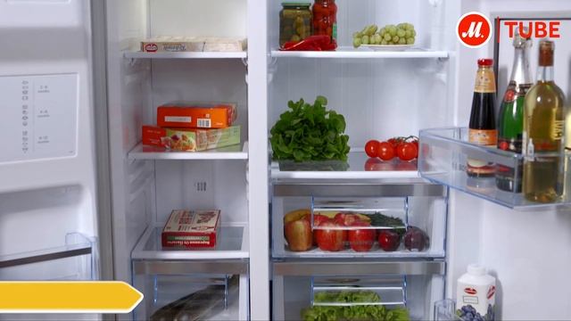 Видеообзор холодильника Side-by-Side Bosch Serie | 6 KAG90AI20R с экспертом «М.Видео» смотреть онлайн