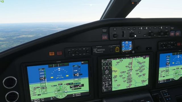 Microsoft Flight Simulator 2020 ► VOR Заход ► Cessna Citation Longitude