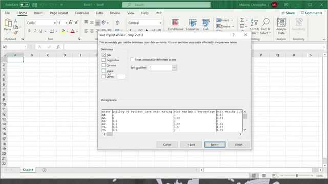 Excel - Opening a Tab Separated Values (TSV) file смотреть онлайн