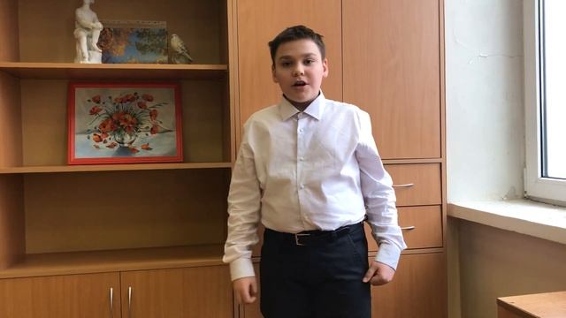 ГБОУ Школа 962, стих А.Т.Твардовского "Рассказ танкиста", читает Лукашин Илья. смотреть онлайн