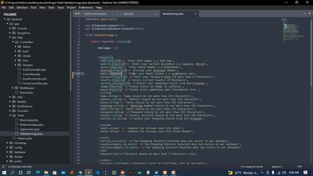 Laravel Validation Custom Error Messages Example(The easy Way) смотреть онлайн