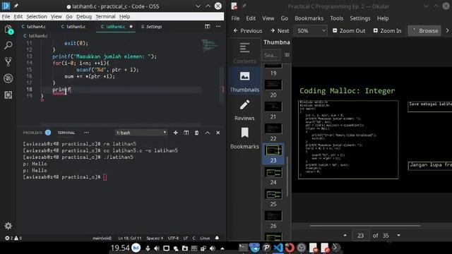 Kelas Practical C Programming Episode 2 - Pointer dan Alokasi Memori Dinamis смотреть онлайн