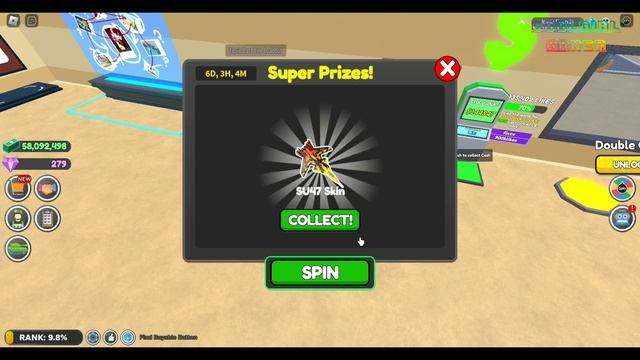 How to Get F35 + Skin and SU47 Skin in Spin To Win Military Tycoon Roblox смотреть онлайн
