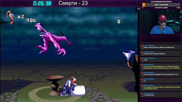 Earthworm Jim 2 Sega No Death Hard No Glitch Червяк Джим 2 Без смертей Хард #nodeath смотреть онлайн