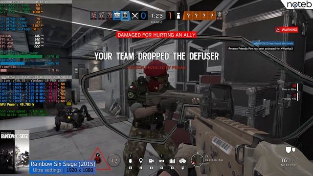 Rainbow Six Siege - Lenovo Legion 5 (2020) benchmark gameplay | GTX 1650 Ti + i7-10750H | смотреть онлайн