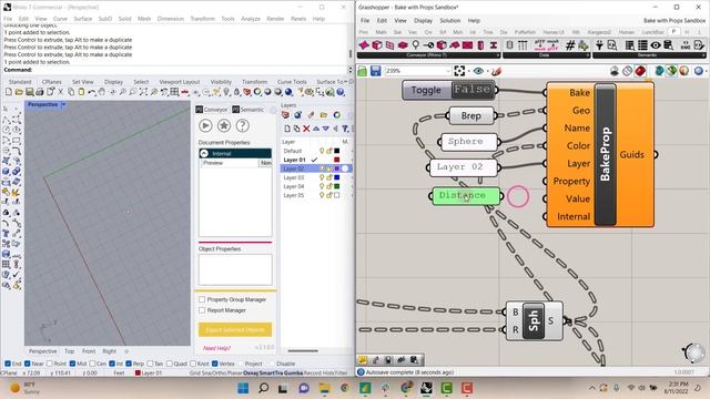Semantic for Grasshopper Tutorial - Bake Objects with Properties смотреть онлайн