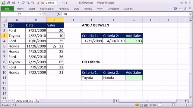 Excel Magic Trick 910: Adding with AND, BETWEEN and OR Criteria: SUMIFS and COUNTIF Functions смотреть онлайн