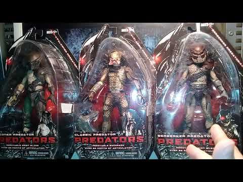 Toys Hunting. Neca Predators Series 1 full set. смотреть онлайн