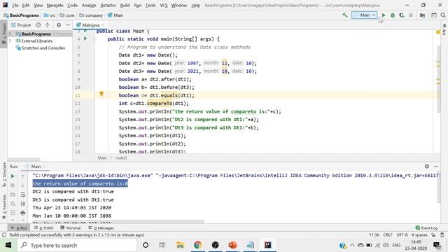 Date Class(Java) смотреть онлайн