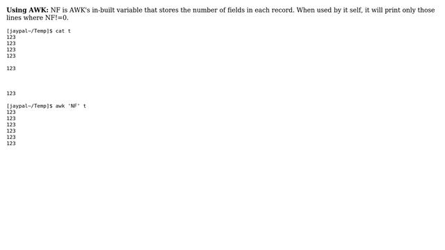 Ubuntu: How to programatically remove empty new lines from a file? (6 Solutions!!) смотреть онлайн