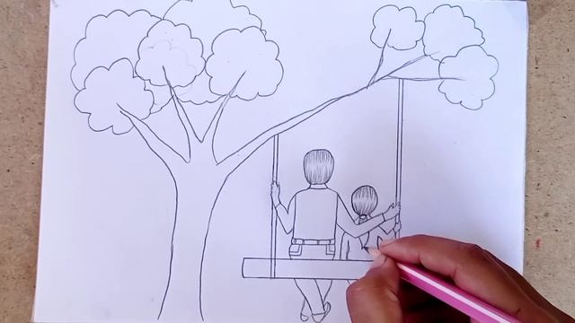 father's day drawing || Father's day special drawing easy || pencil drawing for father's day смотреть онлайн