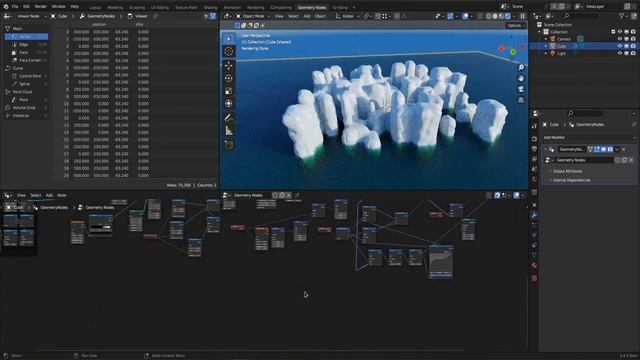 Nodevember 2022 Polar Mystery Procedural Arctic Icebergs Timelapse /// Blender Ice & Ocean Shader смотреть онлайн