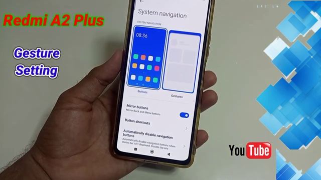Redmi A2 Plus mobile me Swipe Gesture Navigation | how to set gesture button in redmi a2 plus смотреть онлайн