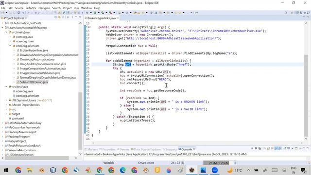 How to find broken links in web application using Selenium | Pradeep Nailwal смотреть онлайн