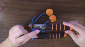 Беспроводная фитнес скакалка 2 в 1 со счетчиком прыжков, калорий, таймером с AliExpress