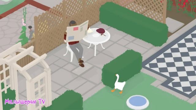 НАДОЕДЛИВЫЙ ГУСЬ ВСЕХ ДОСТАЛ! Симулятор УГАРНОГО ГУСЯ Untitled Goose Game #3 смотреть онлайн
