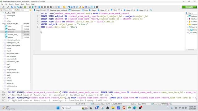 Data Base Task 29 |Use ROUND, MIN, AVG SQL Functions and INNER JOIN uses | 1st Year |Java Institute смотреть онлайн