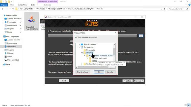 COMO BAIXAR E INSTALAR ATUALIZAÇÃO 6.08 PATCH BMPES PES 21 PC. смотреть онлайн