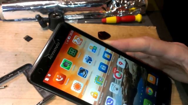 смартфон Lenovo P780 \ замена дисплея, пропадает сетЬ смотреть онлайн