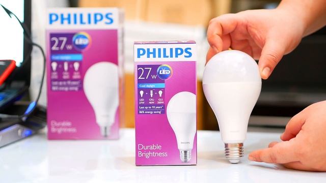 unboxing new light bulb philips LED 27 watt смотреть онлайн