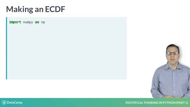 Python Tutorial: Plot all of your data: ECDFs смотреть онлайн