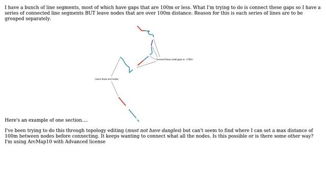GIS: Using topology to connect nodes ＜100m apart only смотреть онлайн