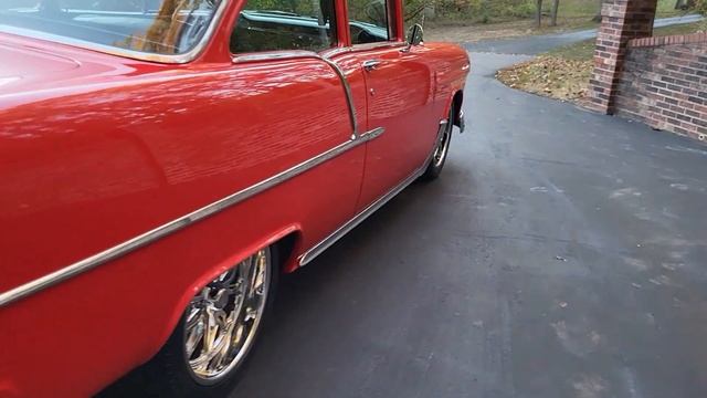 1955 Chevrolet 210 Sedan in Viper Red for sale Old Town Automobile in Maryland смотреть онлайн