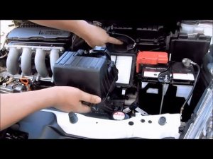 Honda Фрид замена воздушного фильтра