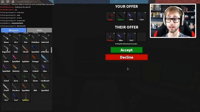 Roblox - Murder Mystery 2 - MY OWN KNIFE UNBOXING!! смотреть онлайн