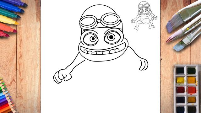 How To Draw Crazy Frog. Easy, Step By Step Video Guide. #drawing #crazyfrog