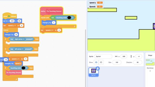 How to make a platformer game in Scratch? | Beginner's tutorial смотреть онлайн