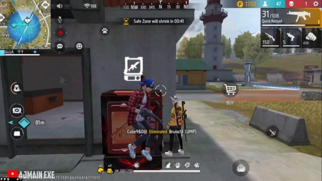 Free fire funny moment?Ifree fire exe I trolling noobs?