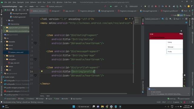 Bottom navigation in kotlin using navigation component android. Dating app in android studio смотреть онлайн