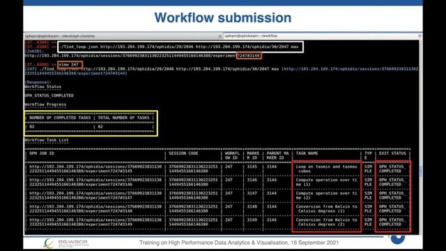 Data analytics workflows with the Ophidia framework - Part 2 смотреть онлайн