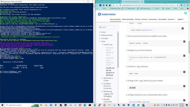Install kubectl on Windows using Chocolatey смотреть онлайн