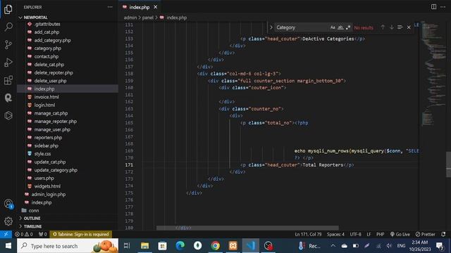 29 - Show active deactive count Reporter | Php News Portal Project | Php Project for beginners смотреть онлайн