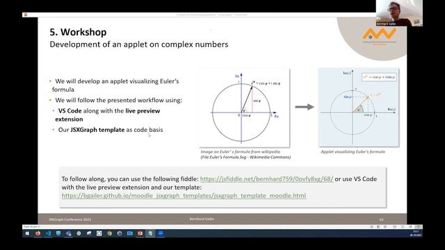 Tools and workflow for the development of interactive JSXGraph applets in a Moodle course смотреть онлайн