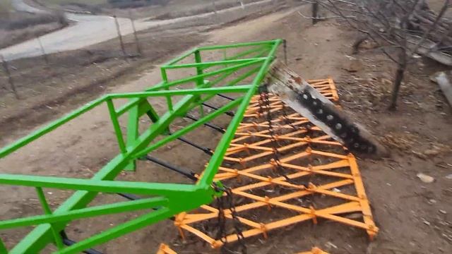 Самодельные навесные бороны на минитрактор .Самый удачный вариант 2021 года. смотреть онлайн