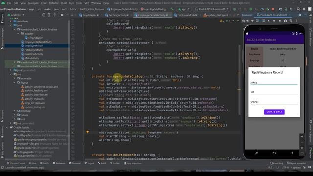 23.4 Firebase Database with Kotlin: How to update database Firebase with Kotlin смотреть онлайн
