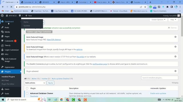 display php version in wordpress admin dashboard смотреть онлайн