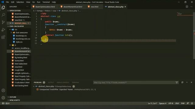Class Abstraction in PHP OOP | PHP OOP Lecture 5 | How to do this смотреть онлайн