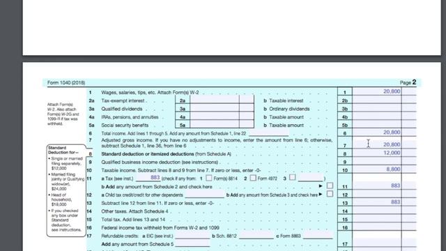 TAX RETURN BASICS - how to file a tax return - SINGLE FILING STATUS / W2 EMPLOYED / NO DEPENDENTS смотреть онлайн