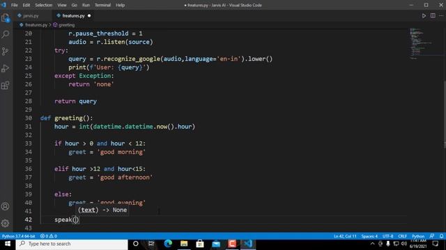 How to make Jarvis AI in Python part -1 | CodeWithAJ смотреть онлайн