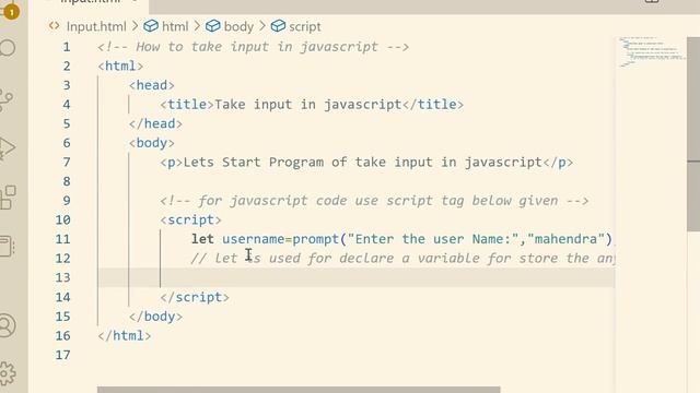How to Take input from user in JavaScript смотреть онлайн