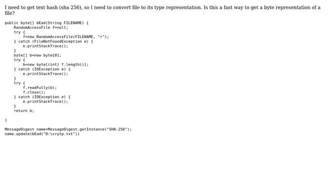 Code Review: Reading bytes from file to compute its SHA256 hash смотреть онлайн