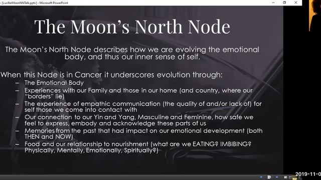 Sarah DeHaven - LUCIFER CONJUNCT MOON'S NORTH NODE IN CANCER (NOV 10, 2019) смотреть онлайн